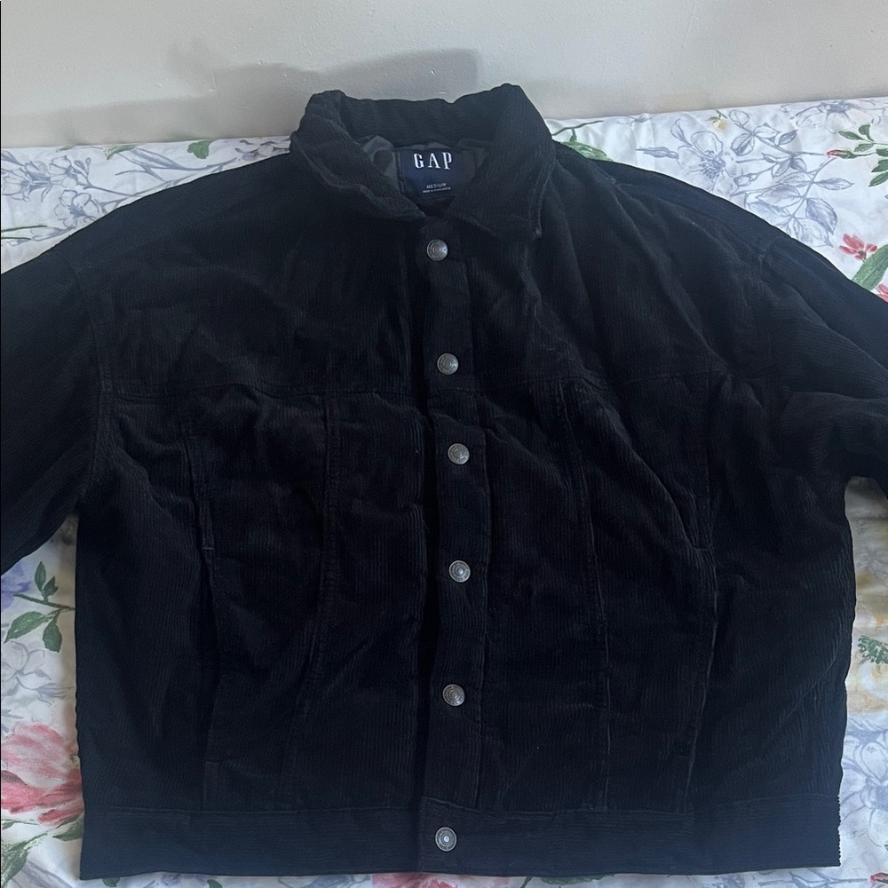 GAP Dark Corduroy Jacket with Silver Buttons